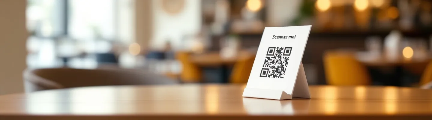 QR Code on Stand